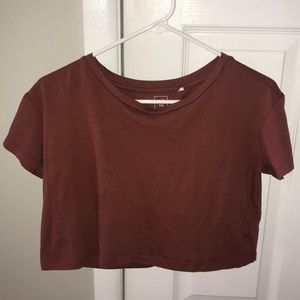 🍂Pacsun burnt orange cropped tee shirt🍂